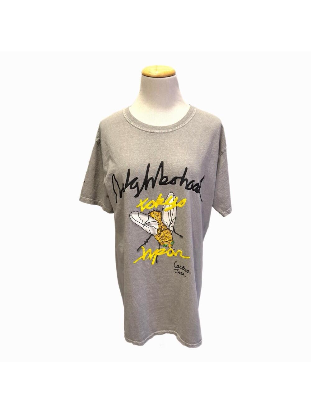 Travis Scott Cactus Jack x Neighborhood Grey Unisex Carousel T-shirt – Large